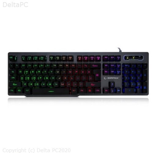 Everest RAMPAGE KB-R78 sivo crna gaming tastatura Slike