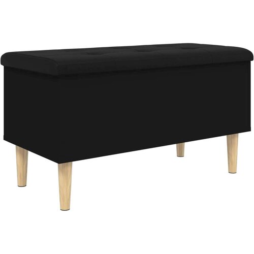 vidaXL Klupa za pohranu crna 82x42x46 cm od konstruiranog drva Cene
