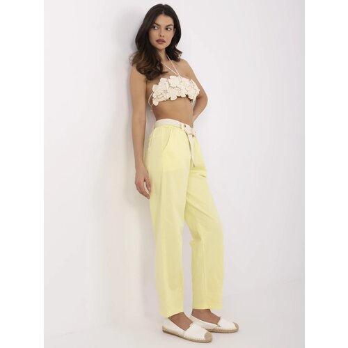Italy Moda Pants-DHJ-SP-20506.79-Light Yellow Slike