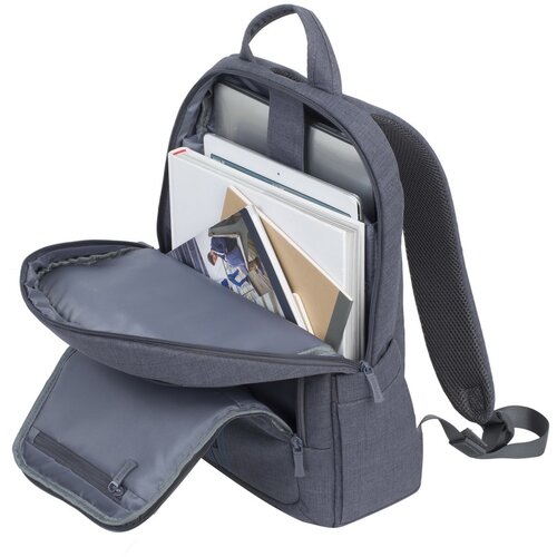 Rivacase 7560 Backpack 15,6 Grey Canvas Material Slike