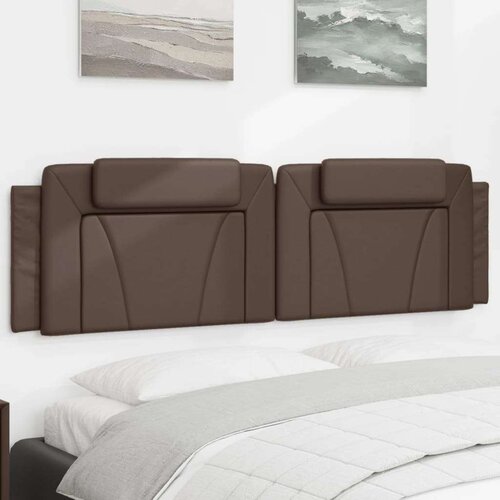  Vzglavna stranica rjava 180 cm umetno usnje, (21242906) Slike