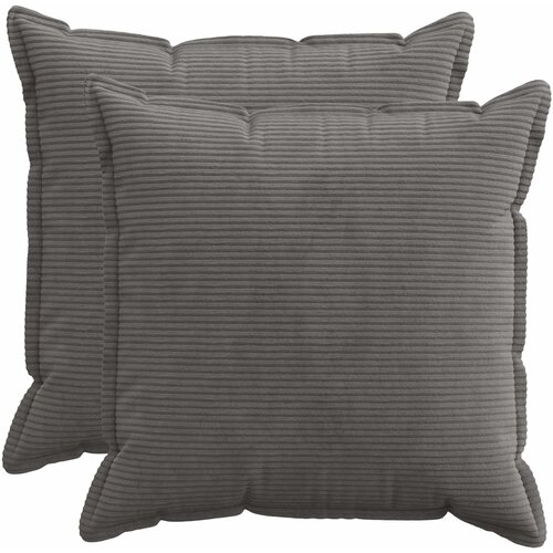  Presvlaka za jastuk 2 kom. HOUTEN Tamnosiva 70 x 70 cm Kord Cene
