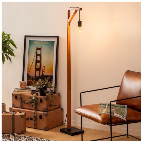 Atmosphera Stojeća lampa WILD 1xE27/25W/230V borovina Slike