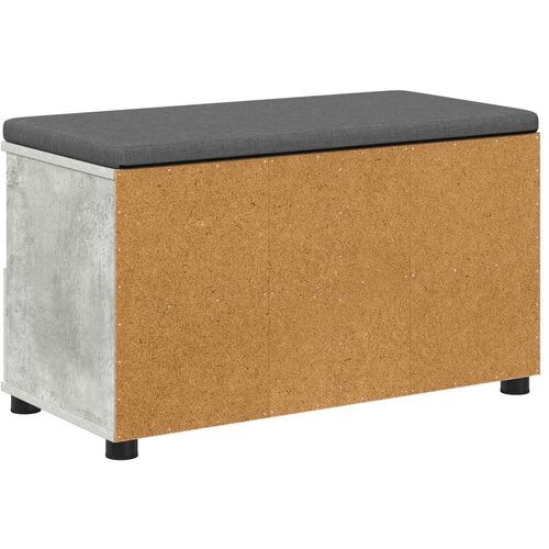  Klupa za hodnik s jastukom Betonski sivi 80 x 38 x 46 cm Slike