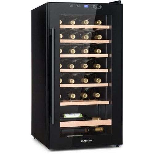 Klarstein Barossa 29 Uno, hladilnik za vino, 1 cona, 88 litrov/28 steklenic, zaslon na dotik Cene