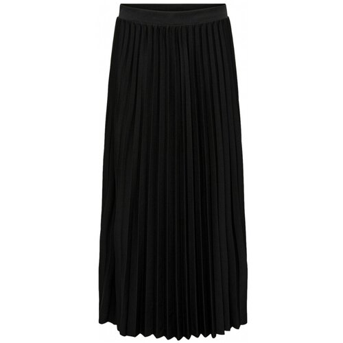 Only Krila Skirt Melisa Plisse - Black Črna Cene