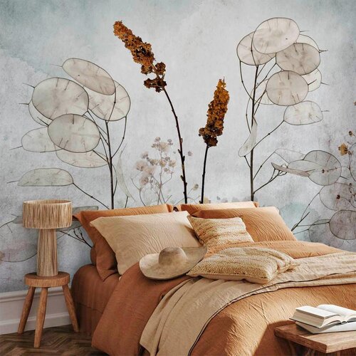 Artgeist Fototapeta Lunaria In The Meadow, 200x140cm Slike