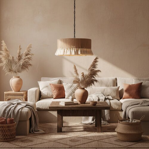 Toolight Viseća lampa u boho stilu - Luster APP1735-1CP 40 cm Slike