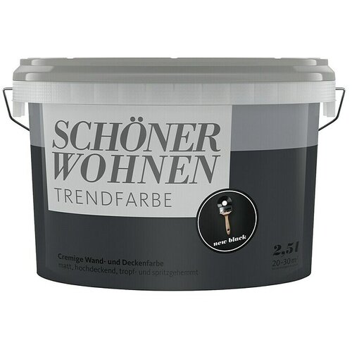 Boja za zid SCHÖNER WOHNEN Trend (New black, Mat, 2,5 l) Cijene