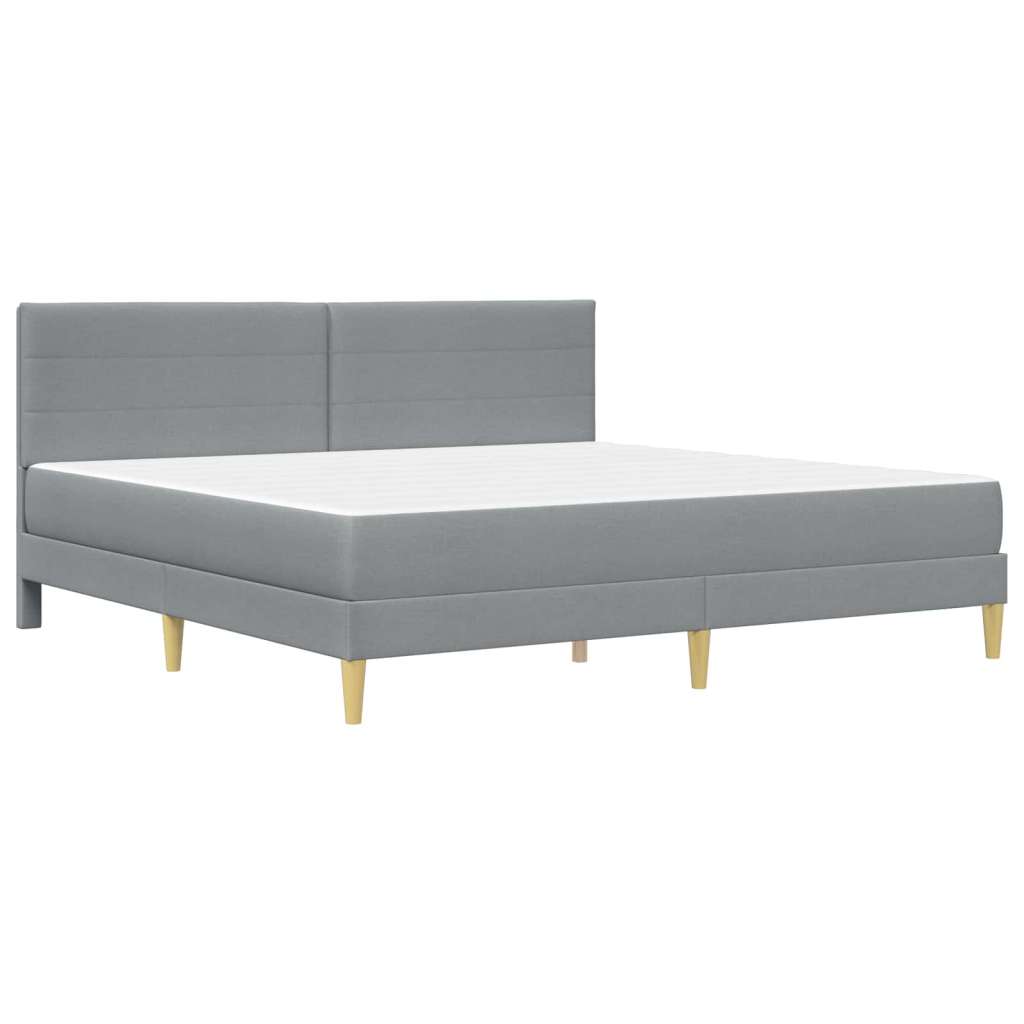  Okvir za krevet Svijetlo siva 200 x 200 cm Poliester Slike