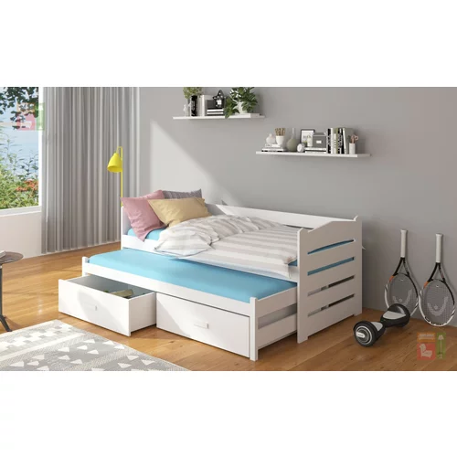 ADRK Furniture Dječji krevet Tiarro s zaštitnom ogradom - 90x200 cm