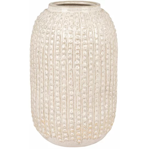 House Nordic Krem keramička vaza –