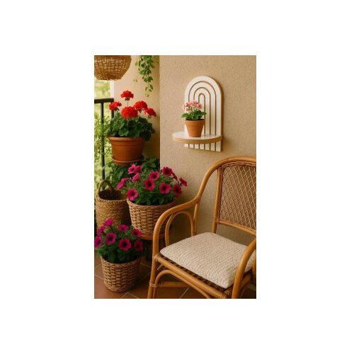 Hanah home Zidna polica, 20x35x13cm, Bijela Slike
