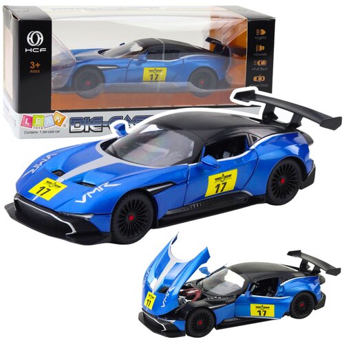 Metal Sports Car Lights Sounds Drive Blue 1:22 Cijene