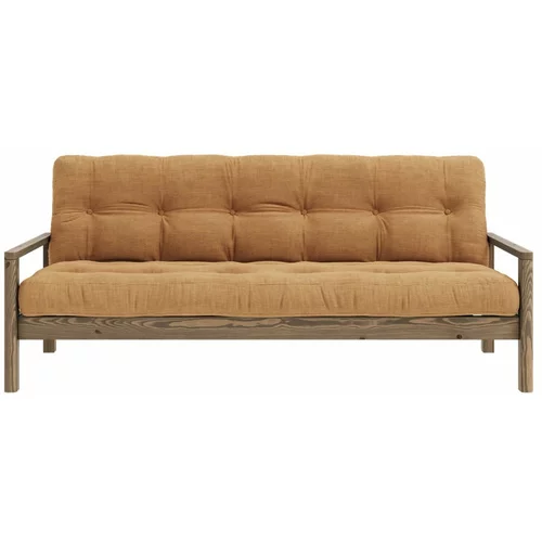 Karup Design Senf žuta sklopiva sofa 205 cm Knob –