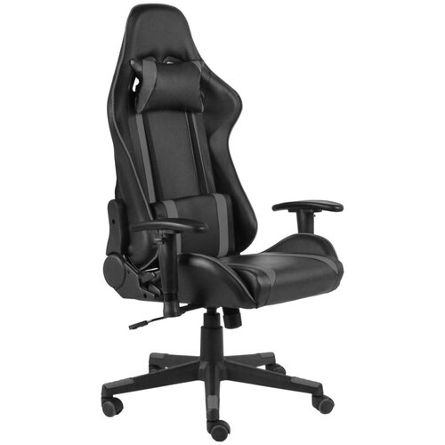vidaXL Okretna igraća stolica siva PVC Cijene