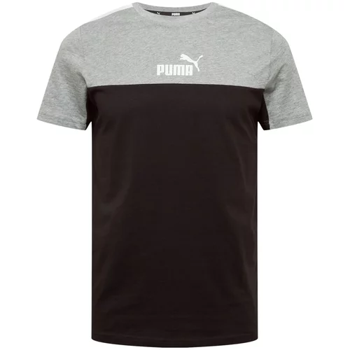 Puma ESS + BLOCK TEE Muška majica, crna, veličina