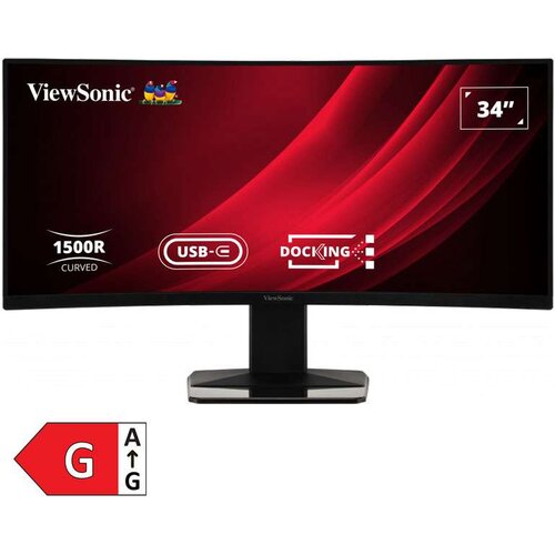 Viewsonic VG3419C 86,36cm (34") UWQHD VA 120Hz DP/HDMI/LAN/USB-C HDR10 KVM Freesync ukrivljen monitor Cene
