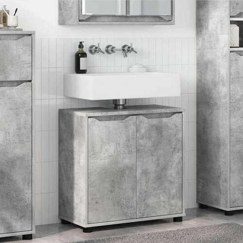 Ormarić za Lavabo - Umivaonik s policom Betonski sivi 60 x 30 x 60 cm Cijene