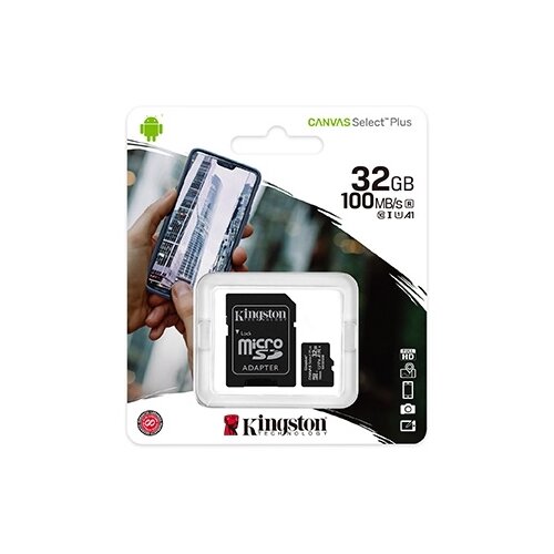  SD card Kingston 32 GB SDHC SDCS2/32GB Class10 Canvas Select Plus SD adapter;100MBs Read,Class 10 UHS-I Cijene