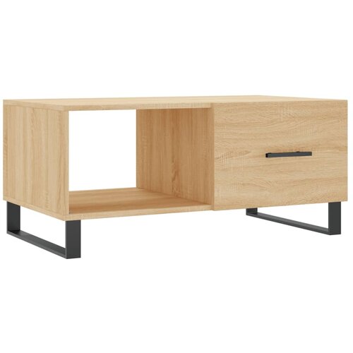 Maison Chic Klubska mizica - kavna mizica - Nizka mizica sonoma hrast 90x50x40 cm konstruiran les, (21752889) Slike