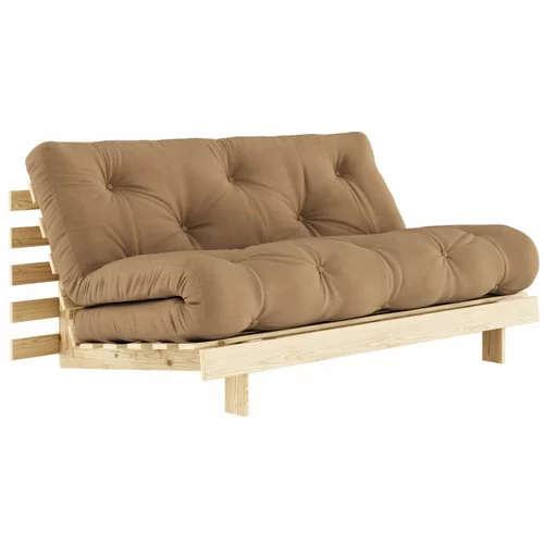 Karup Design Smeđi kauč na razvlačenje 160 cm Roots -