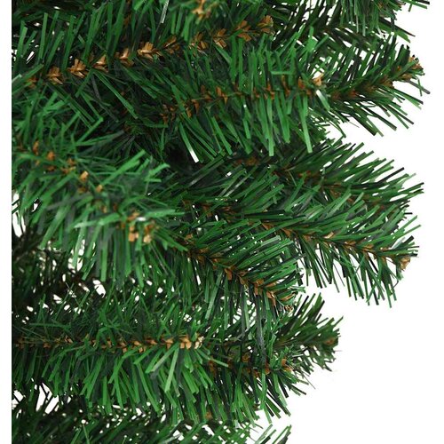  Obrnuto Umjetno Predožareno Božićno Drvo s Setom Kuglica 210 cm Slike
