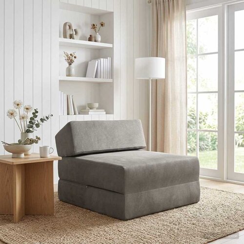 SOFA na razvlačenje Svjetlosiva 60 x 70 x 41 cm Tkanina Cijene