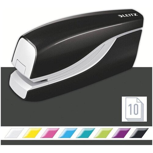 Esselte Leitz baterijski spenjač wow, do 10 listov, črn 55661095 Cene