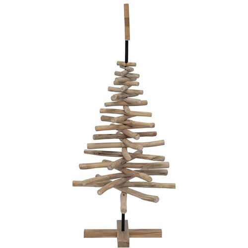  Božićno drvce Smeđa 120 cm Masivna tikovina Slike