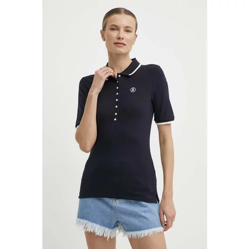 Tommy Hilfiger Polo majica za žene, boja: tamno plava