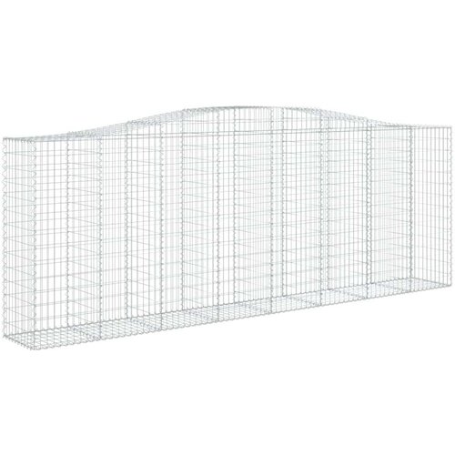  Lučne gabionske ko&amp;scaron;are 15kom 400x50x140/160cm pocinčano željezo Slike