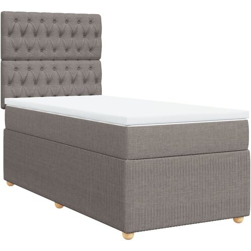 Maison Chic Box spring postelja - Vzmetna postelja z vzmetnico taupe 90x190 cm blago SL23065, (21880294) Cene