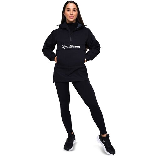 GymBeam Ženska jakna za ki&amp;scaron;u Smock Black Slike