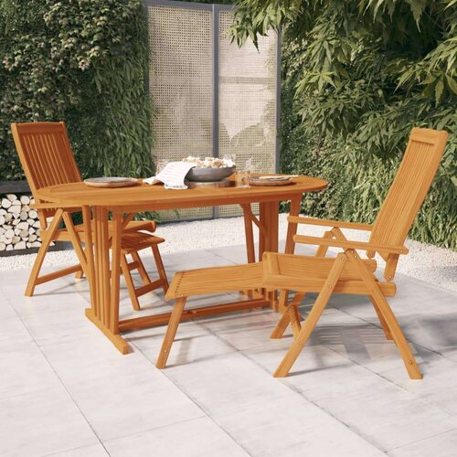  Vrtni stol 160 x 85 x 75 cm od masivnog drva eukaliptusa Cijene