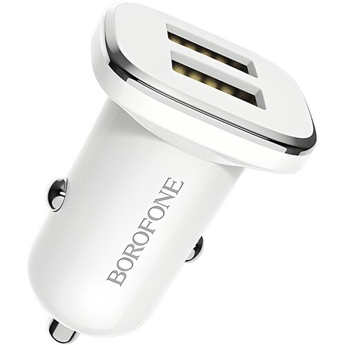 Borofone autonabijač - 2x USB 2,4A - Bijela Cijene