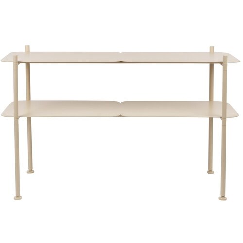 Zuiver Kremno bel kovinski regal 100x62 cm River – Cene