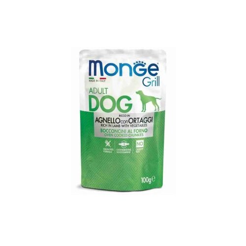 Monge dog Grill Jagnjetina in Povrće 100 g vrečka Cene