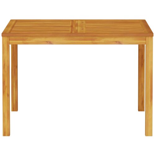  Vrtni set za objed 3 kom. Smeđa Čvrsto drvo akacije 110 x 110 x 75 cm Slike