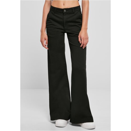 UC Ladies Ladies High Waist Wide Leg Chino Pants black Slike