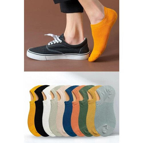 Dewberry 91546 Unisex 10-Pack Invisible Sneakers Socks-MULTICOLOR Cene
