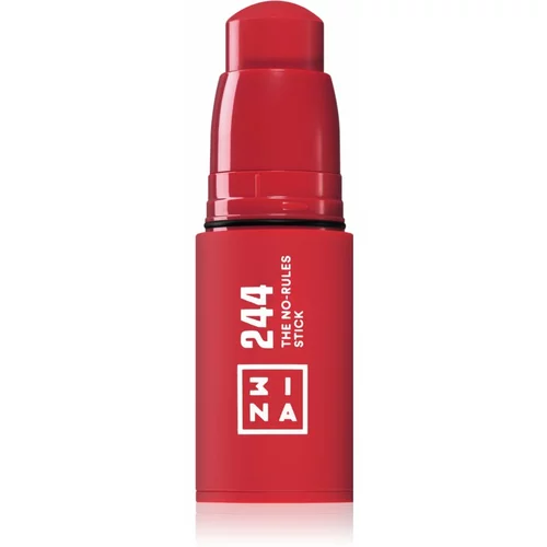 3INA The No-Rules Stick multifunkcionalna olovka za oči, usne i lice nijansa 244 - Red 5 g
