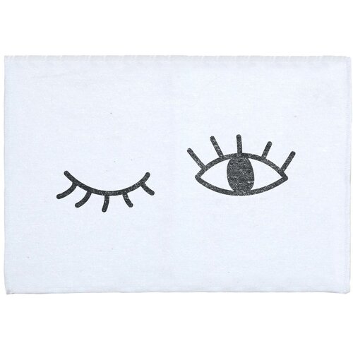 Really Nice Things Bijela kupaonska prostirka s dodatkom pamuka Eyes, 40 x 60 cm Slike
