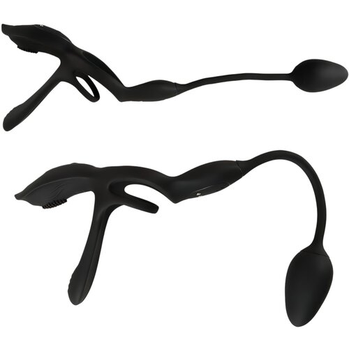 Coup!es Choice RC Multi Function Couples Vibrator Black Slike