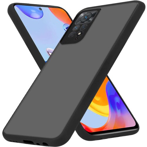 Cadorabo Xiaomi RedMi NOTE 11 PRO+ in matirana črna barva - Hibridni za&scaron;čitni ovitek s TPU silikonom v notranjosti in matirano plastično zadnjo stranj, (20860231) Cene