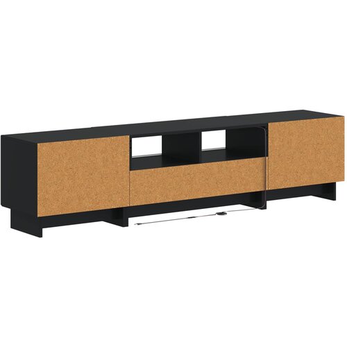  5-dijelni LED TV ormarić Crna Konstruirano drvo 81 x 35 x 43 cm Slike