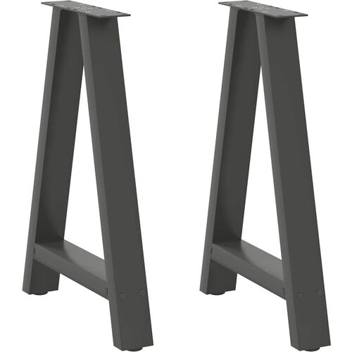 VidaXL Noge stolića za kavu A-oblika 2 kom antracit 60x(72-73)cm čelik Slike