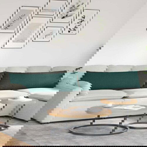 vidaXL jastučići za sofu 2 pcs tamnozelena 145 x 40 cm tkanina Cene