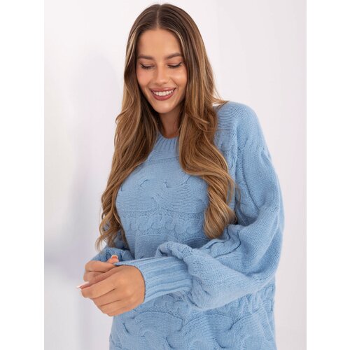 Wool Fashion Italia Sweater-AT-SW-2367.76P-Light Blue Slike