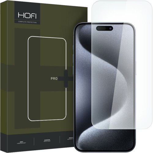HOFI GLASS PRO+ KALJENO STEKLO ZA IPHONE 15 PRO CLEAR, PROTI PRASKAM, (22001809) Slike